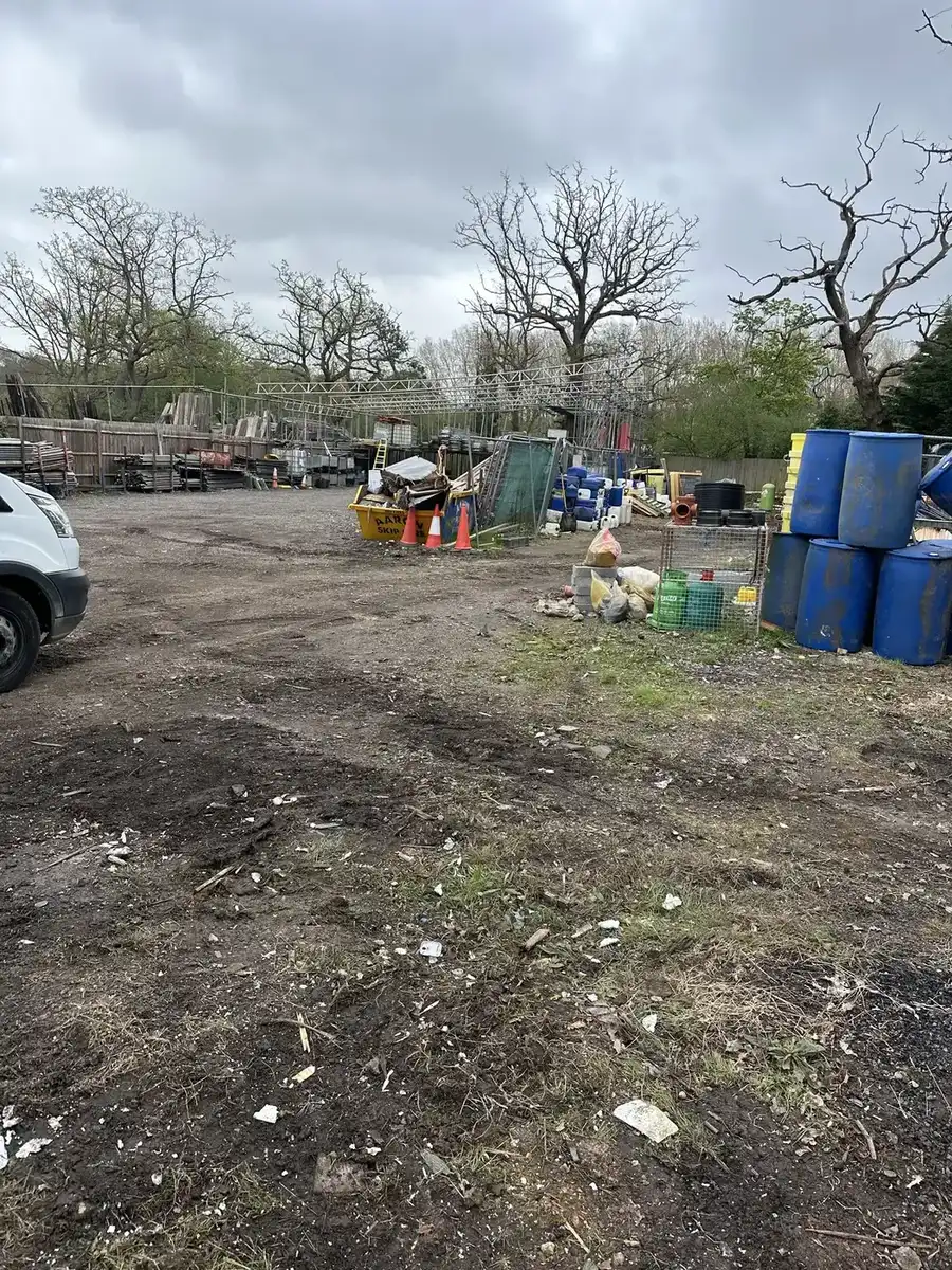 Real outdoor site clearance photo